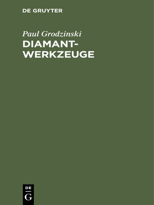 cover image of Diamant-Werkzeuge